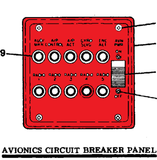 Cessna 210 Interior - Circuit Breaker Panel Assembly - 210M, T210M (1977), 1270092-1