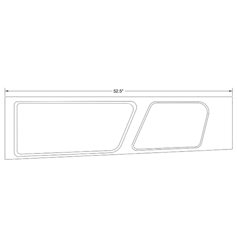 Piper front window molding assembly 60-P25416-00-21B. Premier Aviations