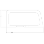 Cessna 182 door window molding LH 31-P0715008-3-21B. Premier Aviations