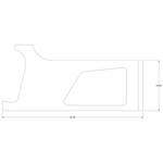 Cessna 206 stationair LH rear molding 34-P1200656-17-21B. Premier Aviations