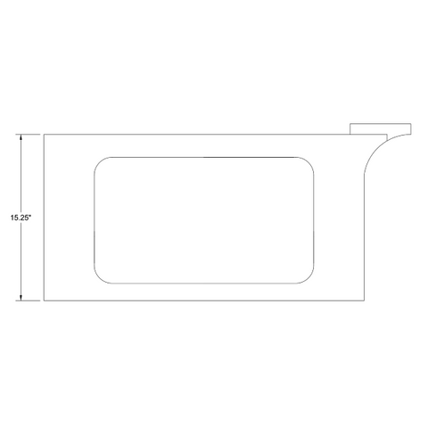 Cessna 206 stationair LH center Molding 34-P1200656-20-21B. Premier Aviations