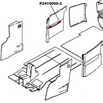 Cessna 172 Interior Armrest support assembly 28-P2415005-21B. Premier Aviations