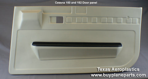 Cessna 150, 152 Interior, "MOST POPULAR" 150, 152 Door Panel Set (1967 thru 1986 models) 26-03D-80A. Replaces OEM part: 0414001-1, 0414001-2. Manufactured by Texas Aeroplastics. 